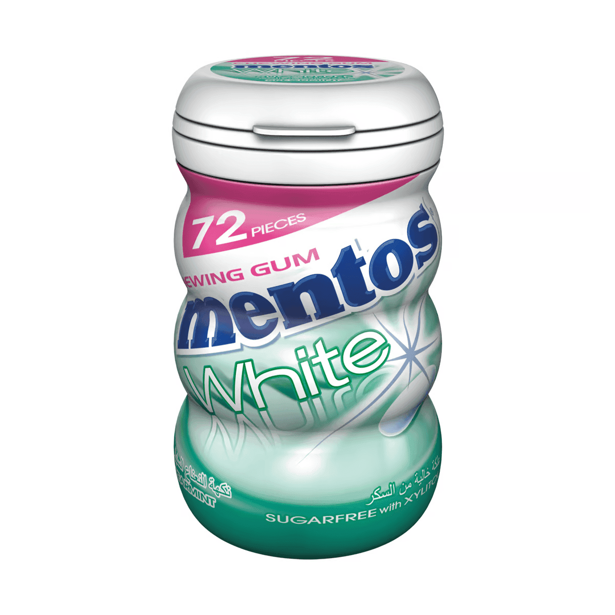 Mentos White Sugar Free Chewing Gum Spearmint Flavour 102.6 g